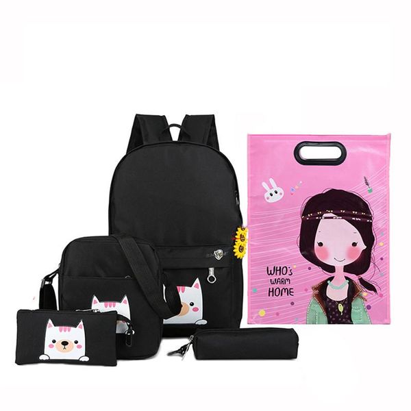 backpack 4pcs/set 2021 canvas women schoolbag printing cute cat school bag bagpack for teenager girls sac a dos mochila feminina
backpack 4pcs/set 2021 canvas women schoolbag printing cute cat school bag bagpack for teenager girls sac a dos mochila feminina