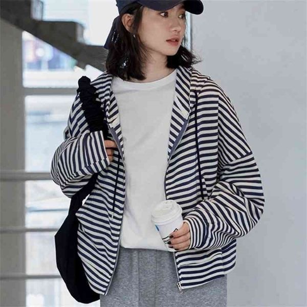 striped hoodie jacket women's 2021 new autumn versatile korean loose long sleeved top, Black
striped hoodie jacket women's 2021 new autumn versatile korean loose long sleeved top, Black