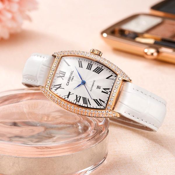 wristwatches relogio feminino carnival luxury women mechanical watches ladies waterproof rose gold automatic wrist watch calendar clock 2021, Slivery;brown
wristwatches relogio feminino carnival luxury women mechanical watches ladies waterproof rose gold automatic wrist watch calendar clock 2021, Slivery;brown
