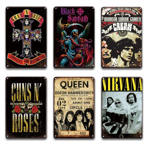 metal painting guns n roses poster tin sign vintage blink-182 nirvana plaque bar man cave decorative plates room decoration
metal painting guns n roses poster tin sign vintage blink-182 nirvana plaque bar man cave decorative plates room decoration