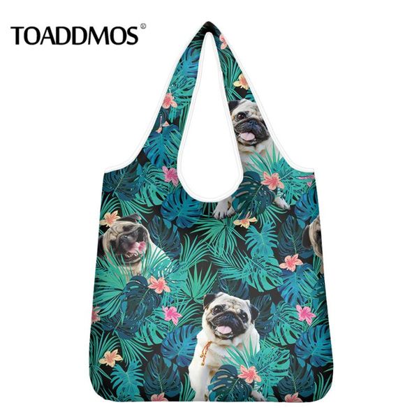 storage bags toaddmos hawaiian style pug dog printed women's shopper eco-friendly light female home tote mom shopping
storage bags toaddmos hawaiian style pug dog printed women's shopper eco-friendly light female home tote mom shopping