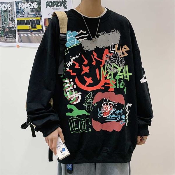 autumn spring hoodies sweatshirt for men's black loose hip hop punk pullover streetwear casual fashion clothes oversize 5xl 211014
autumn spring hoodies sweatshirt for men's black loose hip hop punk pullover streetwear casual fashion clothes oversize 5xl 211014