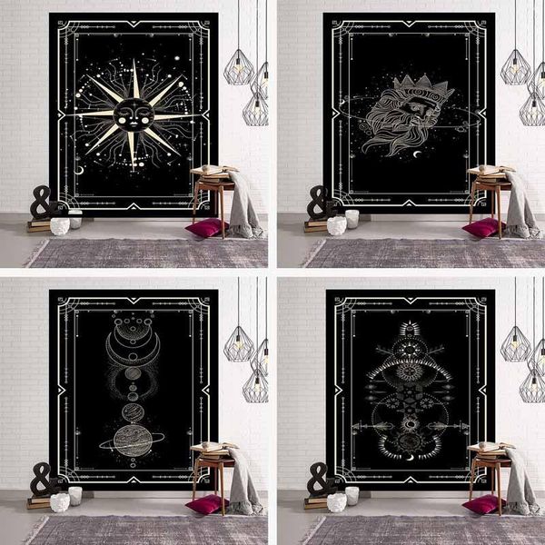 tapestries simple black celestial galaxy moon tapestry wall hanging hippie bedroom decor mysterious witchcraft carpet
tapestries simple black celestial galaxy moon tapestry wall hanging hippie bedroom decor mysterious witchcraft carpet