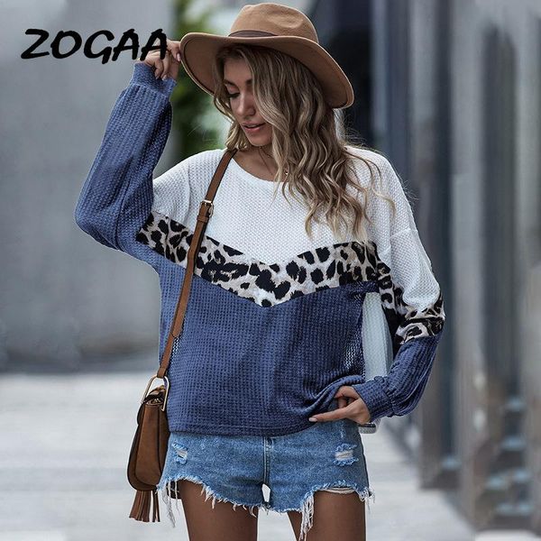 women's sweaters zogaa women autumn long-sleeved leopard printed patchwork o-neck loose leisure trendy pullovers female, White;black
women's sweaters zogaa women autumn long-sleeved leopard printed patchwork o-neck loose leisure trendy pullovers female, White;black