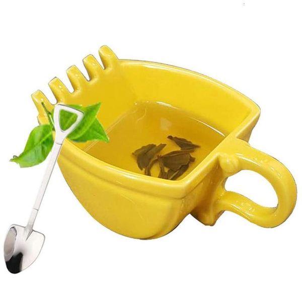 mugs 3d yellow excavator bucket model cafe plastic coffee mug with spade shovel spoon funny digger cake container tea cup supplies
mugs 3d yellow excavator bucket model cafe plastic coffee mug with spade shovel spoon funny digger cake container tea cup supplies