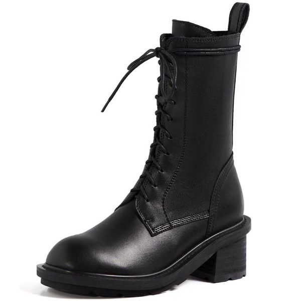boots sarairis brand genuine leather square heels platform shoelaces work boot stylish winter shoes women, Black
boots sarairis brand genuine leather square heels platform shoelaces work boot stylish winter shoes women, Black