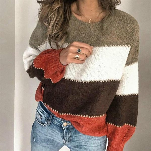 women's sweaters women long sleeve sweater autumn winter warm loose pullover fashion ladies contrast color casual jumper knitwear, White;black
women's sweaters women long sleeve sweater autumn winter warm loose pullover fashion ladies contrast color casual jumper knitwear, White;black