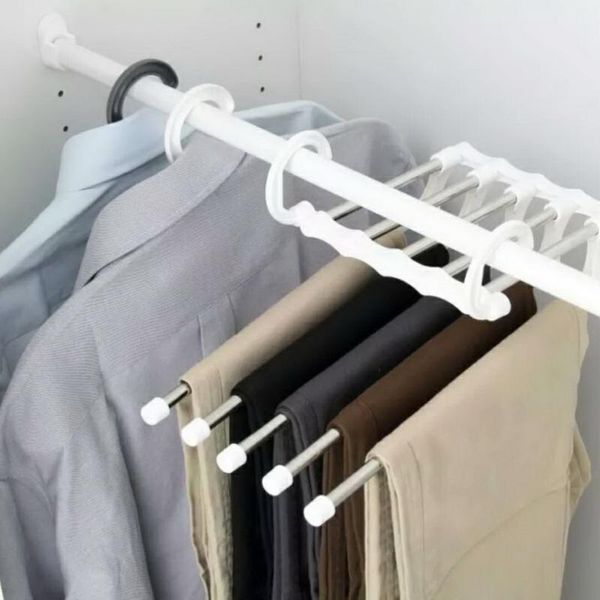 multi-functional 5 in 1 trouser storage rack adjustable pants tie shelf closet organizer stainless steel clothes hanger hangers & racks
multi-functional 5 in 1 trouser storage rack adjustable pants tie shelf closet organizer stainless steel clothes hanger hangers & racks