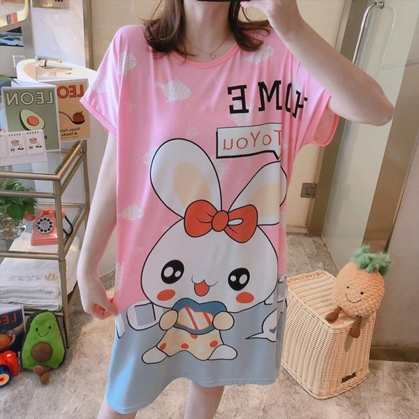 summer double sided printing women sleepwear plus fat milk silk cartoon short sleeve mm loose size nightdress nightgown cotton sexy, Black;red
summer double sided printing women sleepwear plus fat milk silk cartoon short sleeve mm loose size nightdress nightgown cotton sexy, Black;red
