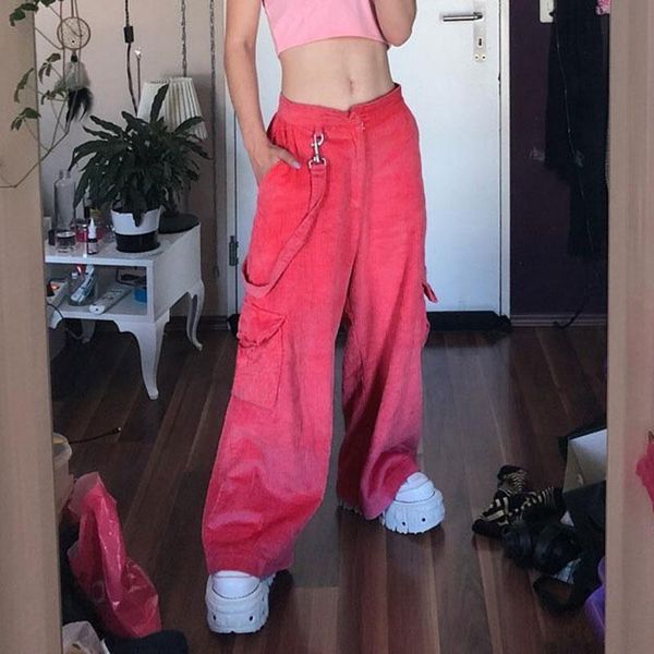 women's pants & capris 2021 spring pink corduroy women high waist streetwear clothes loose trousers hip hop style, Black;white
women's pants & capris 2021 spring pink corduroy women high waist streetwear clothes loose trousers hip hop style, Black;white
