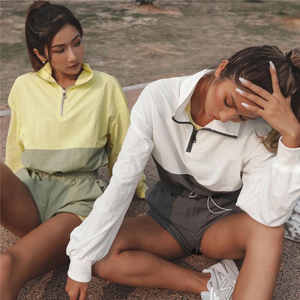 women's tracksuits 2021 two piece set women summer casual tracksuit long sleeve +drawstring shorts ladies jogging gym suit female spor, Gray
women's tracksuits 2021 two piece set women summer casual tracksuit long sleeve +drawstring shorts ladies jogging gym suit female spor, Gray