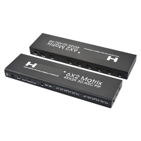 -compatible 6x2 matrix hd switch splitter 6 in 2 out video converter pip 3d for ps4 lappc to tv monitor dual display audio cables & conn
-compatible 6x2 matrix hd switch splitter 6 in 2 out video converter pip 3d for ps4 lappc to tv monitor dual display audio cables & conn
