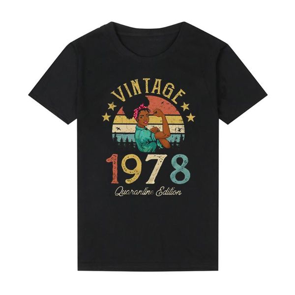 6vintage 1978 quarantine edition t-shirt african women 43rd birthday gift idea girls mom wife daughter retro tee shirt clothing women's, White
6vintage 1978 quarantine edition t-shirt african women 43rd birthday gift idea girls mom wife daughter retro tee shirt clothing women's, White
