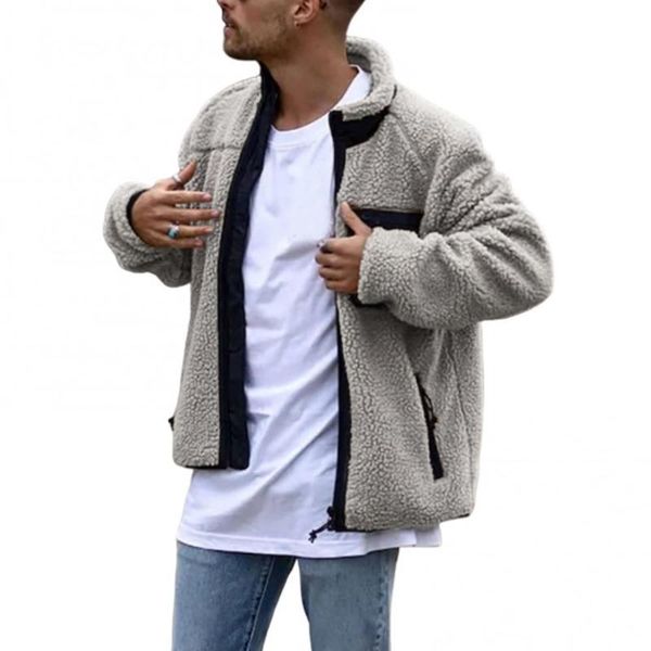 men's jackets stylish coats men winter long sleeve stand collar faux fleece zipper pocket warm coat jacket for male, Black;brown
men's jackets stylish coats men winter long sleeve stand collar faux fleece zipper pocket warm coat jacket for male, Black;brown