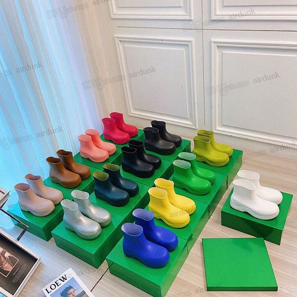 2022 designer womens puddle ankle rain boot biodegradable rubber ankle fashion boots grass green one-piece botega molded shoe flat form woma, Black
2022 designer womens puddle ankle rain boot biodegradable rubber ankle fashion boots grass green one-piece botega molded shoe flat form woma, Black