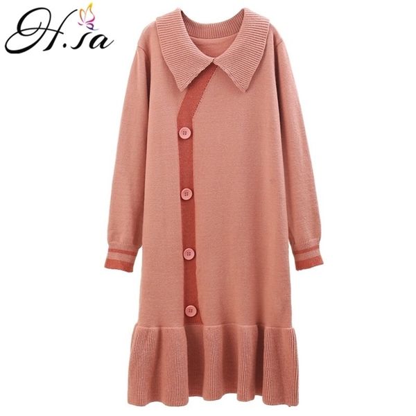 women sweater dress polo neck button up knitted pull jumpers long sleeve winter knit ruffles korean jumper 210430, White;black
women sweater dress polo neck button up knitted pull jumpers long sleeve winter knit ruffles korean jumper 210430, White;black