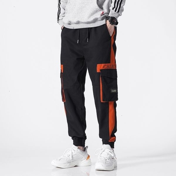 men's pants autumn side pockets cargo harem hip hop casual male joggers trousers fashion streetwear abz482 zqi2, Black
men's pants autumn side pockets cargo harem hip hop casual male joggers trousers fashion streetwear abz482 zqi2, Black