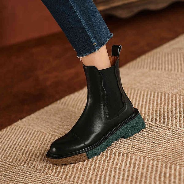 dress shoes mature concise women ankle boots basic genuine leather platforms thick heels round toe casual working woman autumn 1c1, Black
dress shoes mature concise women ankle boots basic genuine leather platforms thick heels round toe casual working woman autumn 1c1, Black