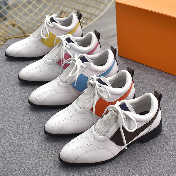 21ss spring and summer soccer lace-up genuine leather casual shoes women fashion all-match flat sneakers size 35-42, Black
21ss spring and summer soccer lace-up genuine leather casual shoes women fashion all-match flat sneakers size 35-42, Black