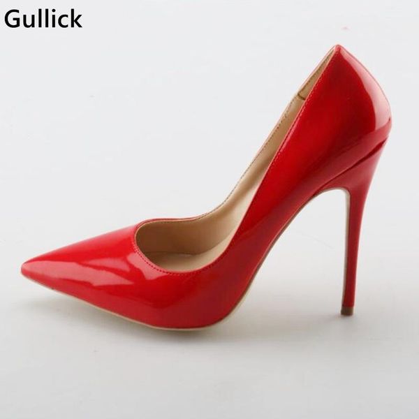 gullick red leather shallow women fashion pumps thin and high heels pointed toe shoes for party big size dress, Black
gullick red leather shallow women fashion pumps thin and high heels pointed toe shoes for party big size dress, Black