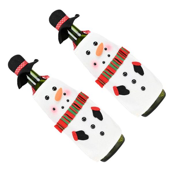 christmas decorations 2 sets creative bottle hat and apron snowman design red cover fabric cap xmas party orname
christmas decorations 2 sets creative bottle hat and apron snowman design red cover fabric cap xmas party orname