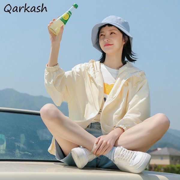 women's jackets basic with hat solid summer simple loose sun-proof thin breathable students all-match outwear leisure ulzzang ins chic, Black;brown
women's jackets basic with hat solid summer simple loose sun-proof thin breathable students all-match outwear leisure ulzzang ins chic, Black;brown