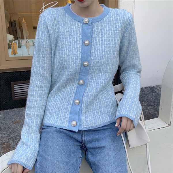 women's jackets 2021 autumn elegant cardigan ladies sweater coat women soft knitted jacket round neck pearls single breasted, Black;brown
women's jackets 2021 autumn elegant cardigan ladies sweater coat women soft knitted jacket round neck pearls single breasted, Black;brown