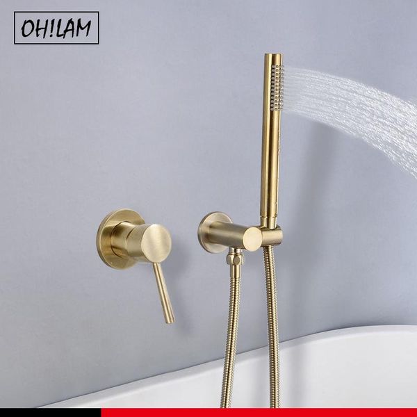 gold bathtub shower faucet wall mounted g1/2"pipe thread concealed high pressure handheld tub rainfall valve mixer bathroom sets
gold bathtub shower faucet wall mounted g1/2"pipe thread concealed high pressure handheld tub rainfall valve mixer bathroom sets