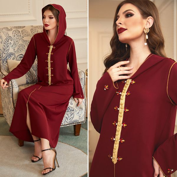 arab muslim dress women hooded diamond long sleeve maxi vestidos islamic clothing abaya moroccan kaftan musulman ramadan elbise, Red
arab muslim dress women hooded diamond long sleeve maxi vestidos islamic clothing abaya moroccan kaftan musulman ramadan elbise, Red