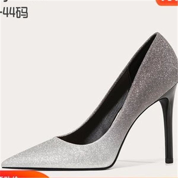 sandals small pointed-toe stilettos spring 2021 sequined bridal wedding shoes large size shallow mouth party dress women's single, Black
sandals small pointed-toe stilettos spring 2021 sequined bridal wedding shoes large size shallow mouth party dress women's single, Black
