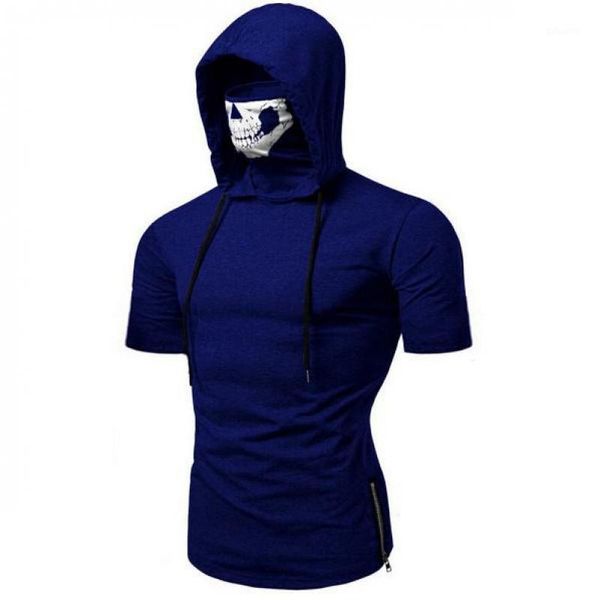 summer arrival plus size elastic fitness simple solid color skull mask men hooded short-sleeved t-shirt men's casual shirts, White;black
summer arrival plus size elastic fitness simple solid color skull mask men hooded short-sleeved t-shirt men's casual shirts, White;black