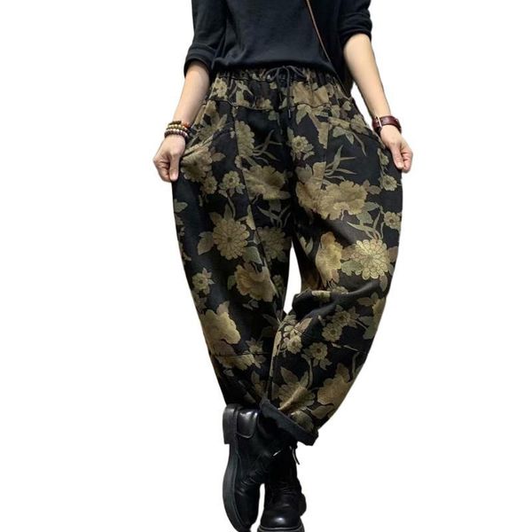 women's jeans fairynatural winter pants female retro flowers casual women print fur harem trousers punk style pantalons, Blue
women's jeans fairynatural winter pants female retro flowers casual women print fur harem trousers punk style pantalons, Blue