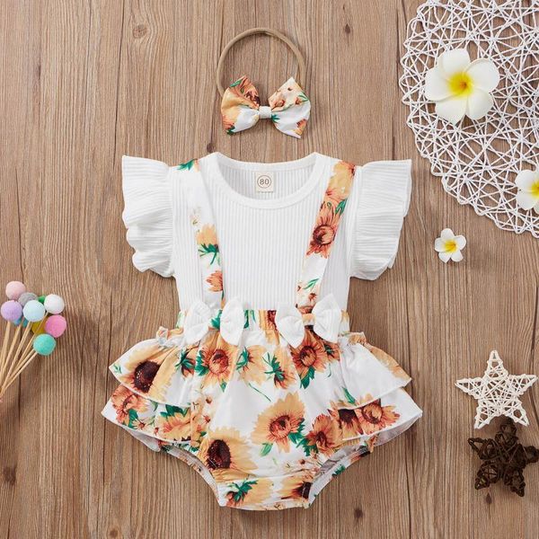 clothing sets baby girls summer clothes solid flying sleeve+sunflower floral printed suspender shorts outfits infant toddler set, White
clothing sets baby girls summer clothes solid flying sleeve+sunflower floral printed suspender shorts outfits infant toddler set, White