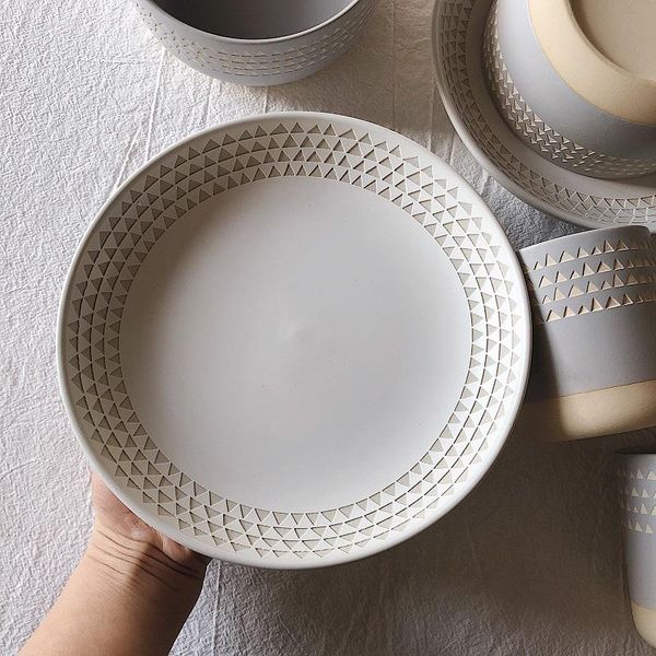 dishes & plates frosted grey carved ceramic dinner plate cup bowl home restaurant dinnerware tableware
dishes & plates frosted grey carved ceramic dinner plate cup bowl home restaurant dinnerware tableware