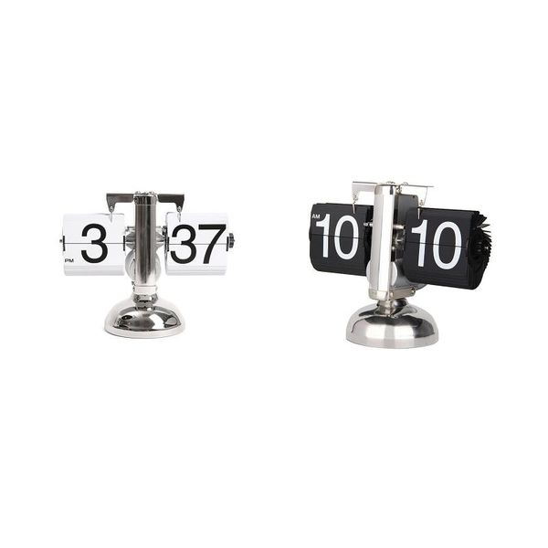 retro flip over clock desk stainless steel internal gear operated table quartz clocks small scale &
retro flip over clock desk stainless steel internal gear operated table quartz clocks small scale &