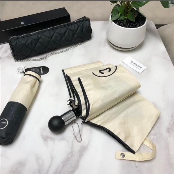 elegant designer umbrella patchwork logo printing suitable sun rain women parasols girl folding umbrellas ideas with box and bag
elegant designer umbrella patchwork logo printing suitable sun rain women parasols girl folding umbrellas ideas with box and bag
