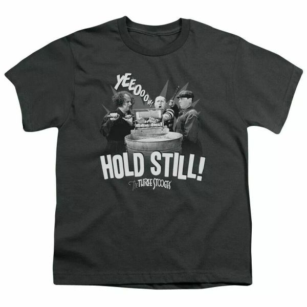 The Three Stooges Hold Still Kids Youth T Shirt Licensed Comedy Tee Charcoal, White;black
The Three Stooges Hold Still Kids Youth T Shirt Licensed Comedy Tee Charcoal, White;black