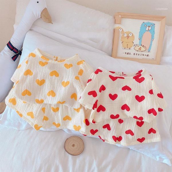 clothing sets summer cute baby boys girls love printing outfits breathable gauze cotton t shirts shorts 2pcs clothes set1, White
clothing sets summer cute baby boys girls love printing outfits breathable gauze cotton t shirts shorts 2pcs clothes set1, White