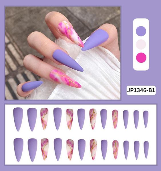 false nails 24pcs purple fake spink blooming nail art glue type removable super long paragraph manicure fully covered decor, Red;gold
false nails 24pcs purple fake spink blooming nail art glue type removable super long paragraph manicure fully covered decor, Red;gold