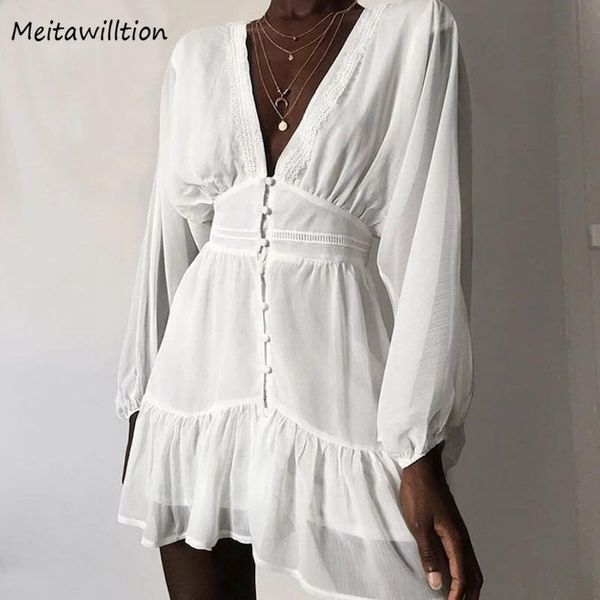 spring summer v neck white lace dress women elegant long sleeve mini party female ruffle chiffon dresses casual, Black;gray
spring summer v neck white lace dress women elegant long sleeve mini party female ruffle chiffon dresses casual, Black;gray