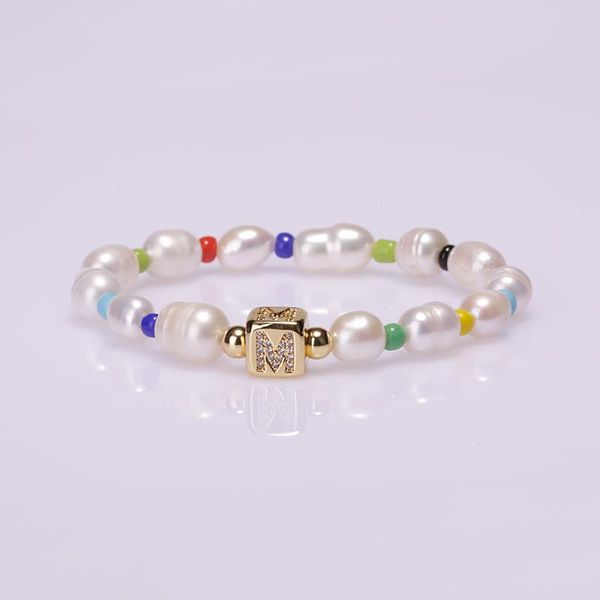 charm bracelets couples friendship jewelry boho letter charms gold 26 initials natural freshwater pearl name bracelet for women, Golden;silver
charm bracelets couples friendship jewelry boho letter charms gold 26 initials natural freshwater pearl name bracelet for women, Golden;silver