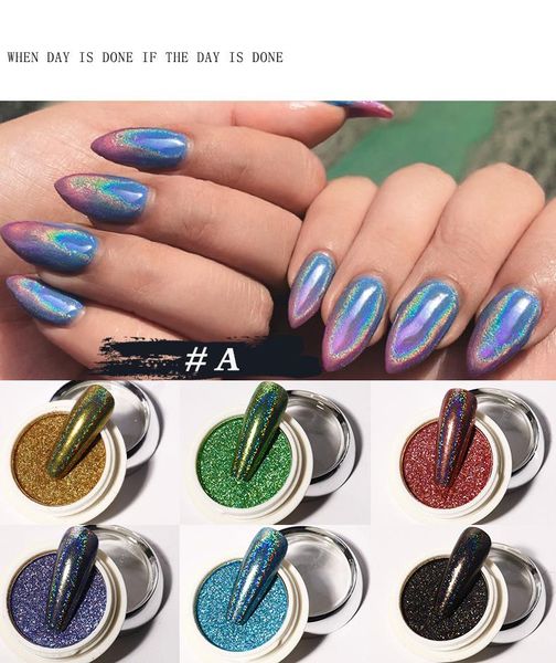 nail glitter 6 colors nails lasers powder shining chromes pigment dust powders diy manicure art decoration accessories, Silver;gold
nail glitter 6 colors nails lasers powder shining chromes pigment dust powders diy manicure art decoration accessories, Silver;gold