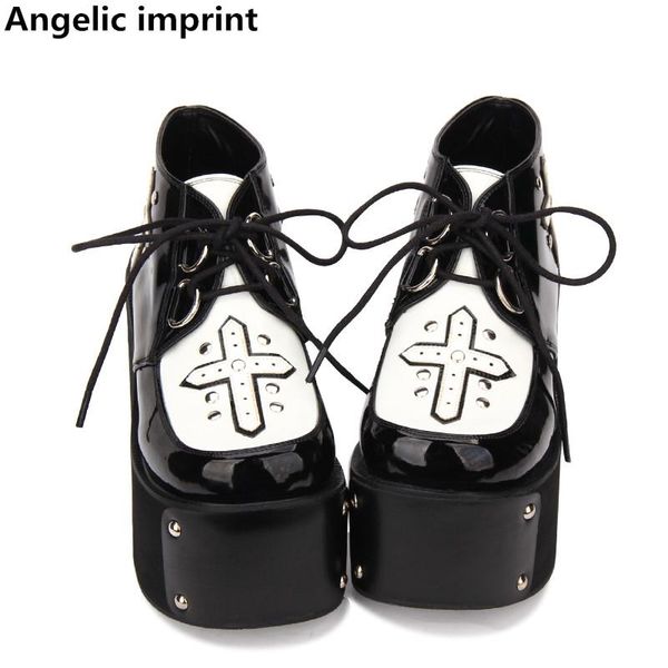 angelic imprint woman mori girl lolita cosplay punk shoes lady high wedges heels pumps women princess dress party 10cm, Black
angelic imprint woman mori girl lolita cosplay punk shoes lady high wedges heels pumps women princess dress party 10cm, Black