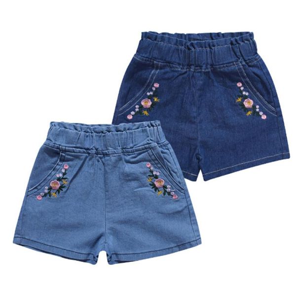 jeans 1-5years infant flower embroidered shorts, toddler washable denim pants with pockets summer loose clothes, Blue
jeans 1-5years infant flower embroidered shorts, toddler washable denim pants with pockets summer loose clothes, Blue