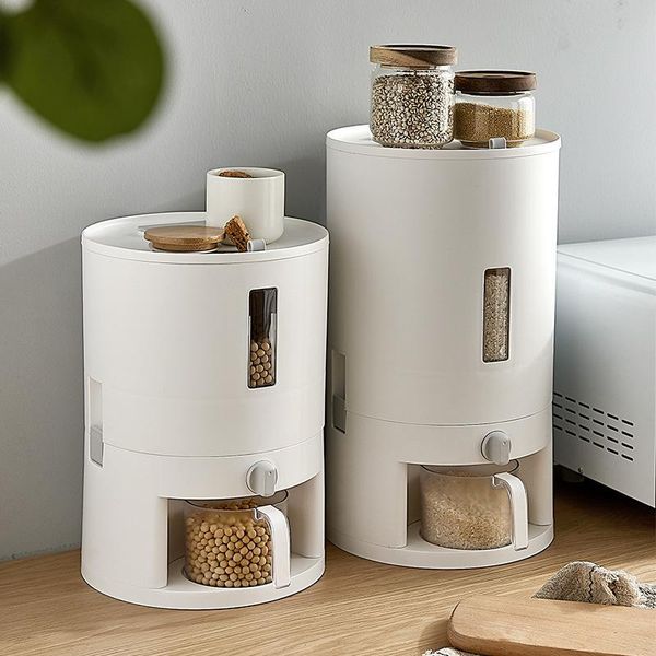 storage bottles & jars insect proof and moisture-proof sealed rice jar with bucket round flour tank box
storage bottles & jars insect proof and moisture-proof sealed rice jar with bucket round flour tank box