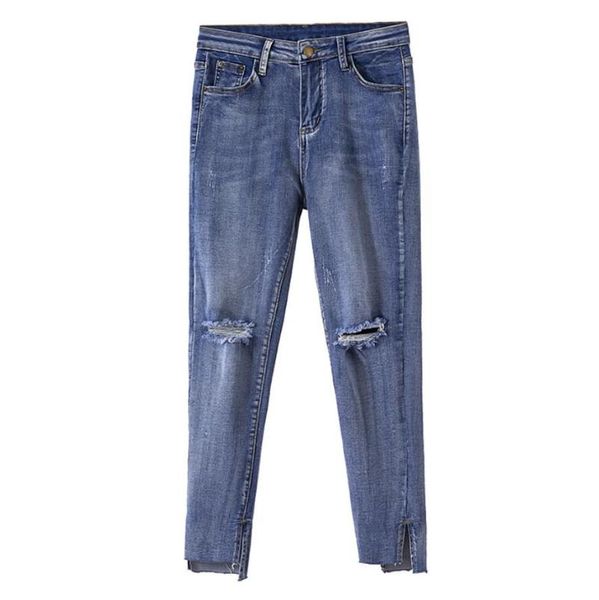 women's jeans women 2021 fashion ripped hole blue black washed denim pants female spring autumn high waist slim r113
women's jeans women 2021 fashion ripped hole blue black washed denim pants female spring autumn high waist slim r113
