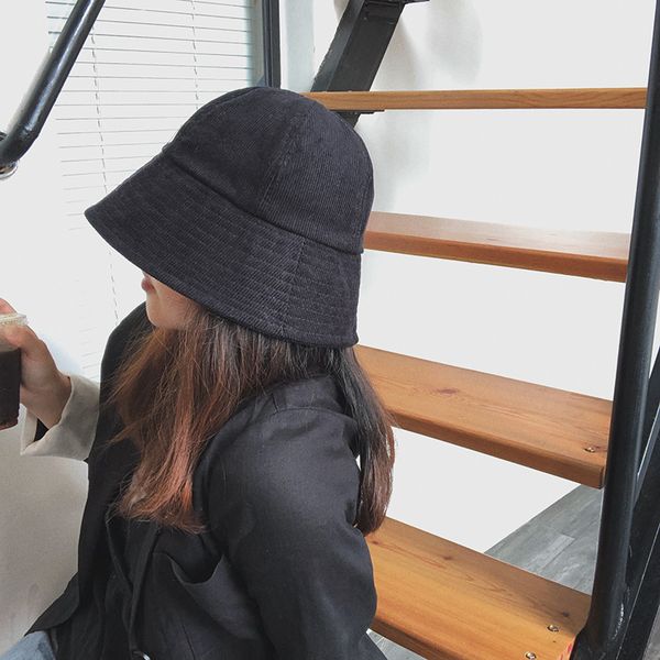 ins bucket hat female autumn and winter corduroy net red black abstinence versatile fisherman's hat small bowl hat, Blue;gray
ins bucket hat female autumn and winter corduroy net red black abstinence versatile fisherman's hat small bowl hat, Blue;gray