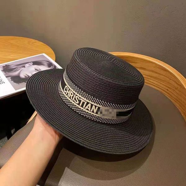 2021 luxury d letter flat straw hat for women's travel beach shade tide hat, Blue;gray
2021 luxury d letter flat straw hat for women's travel beach shade tide hat, Blue;gray