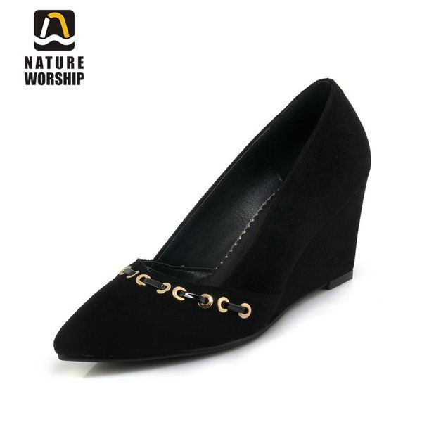 dress shoes pointed toe high heels fashion women wedges for spring/autumn work shallow pumps, Black
dress shoes pointed toe high heels fashion women wedges for spring/autumn work shallow pumps, Black