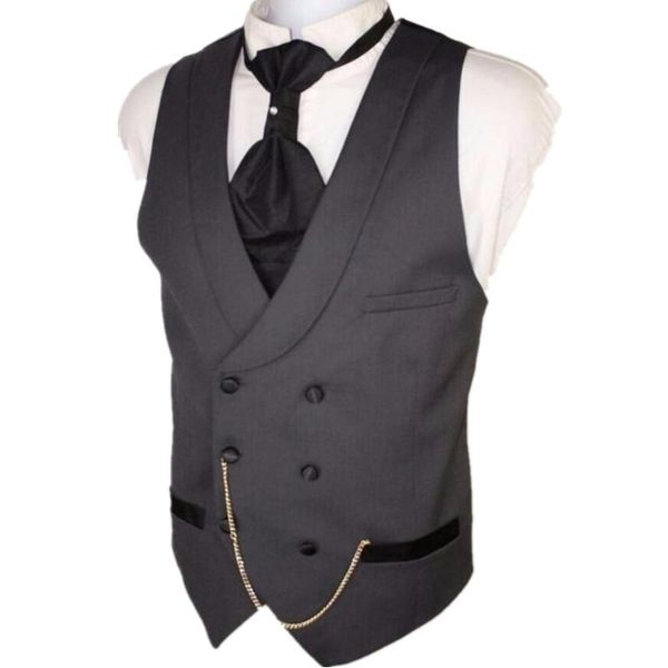 men's vests double breasted gray vest for groomsmen v neck one piece man suit waistcoat fashion clothes w0708, Black;white
men's vests double breasted gray vest for groomsmen v neck one piece man suit waistcoat fashion clothes w0708, Black;white